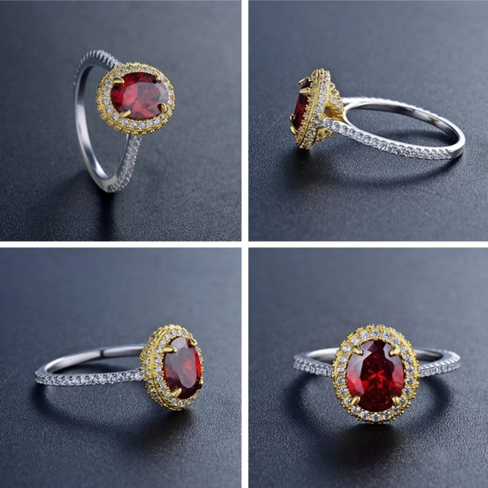 HOST PICK 🤩Classic Raised Gemstone Ring. S8 - Picture 4 of 6